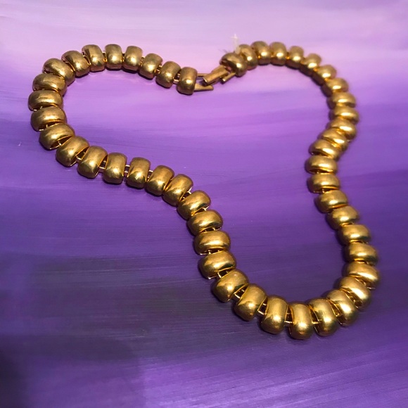 Stunning Egyptian Style Vintage Metal Necklace - Picture 7 of 7